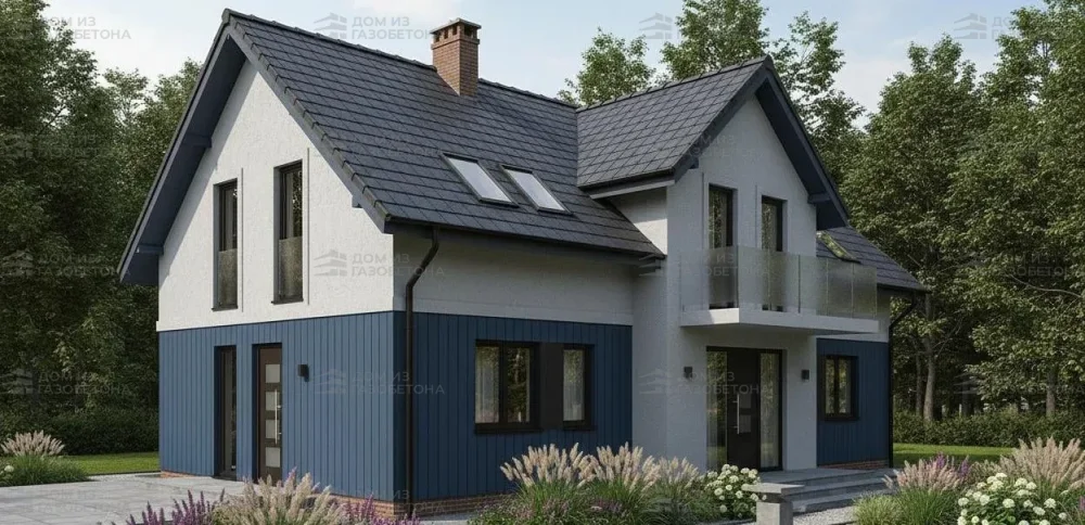 Проект Двухэтажный дом 18 на 12, 218 м2