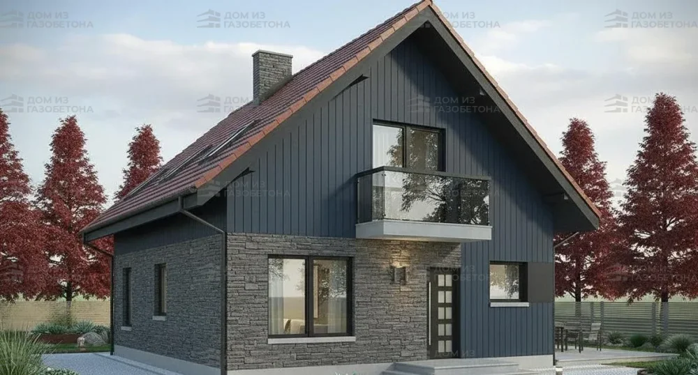 Проект Двухэтажный дом 8 на 10, 119 м2