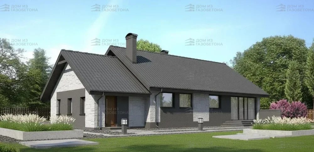 Проект Одноэтажный дом 18 на 10, 146 м2