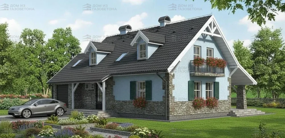 Проект Двухэтажный дом 16 на 11, 171 м2