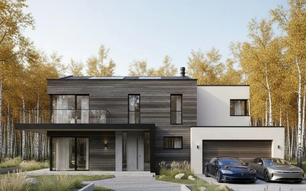 Проект Двухэтажный дом 16 на 10, 214 м2