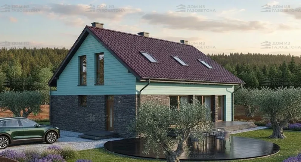 Проект Двухэтажный дом 13 на 11, 168 м2