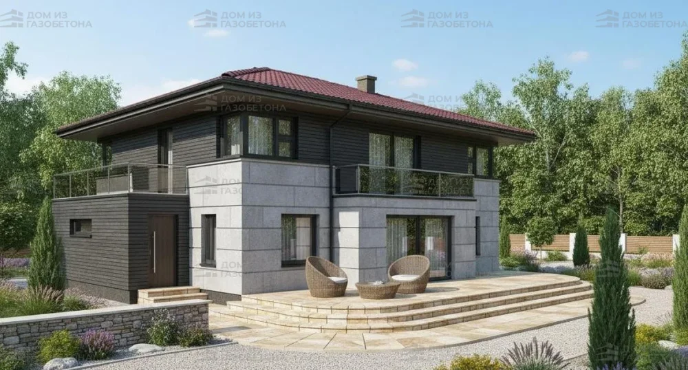 Проект Двухэтажный дом 27 на 16, 253 м2