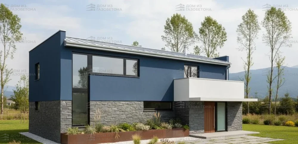 Проект Двухэтажный дом 13 на 11, 158 м2