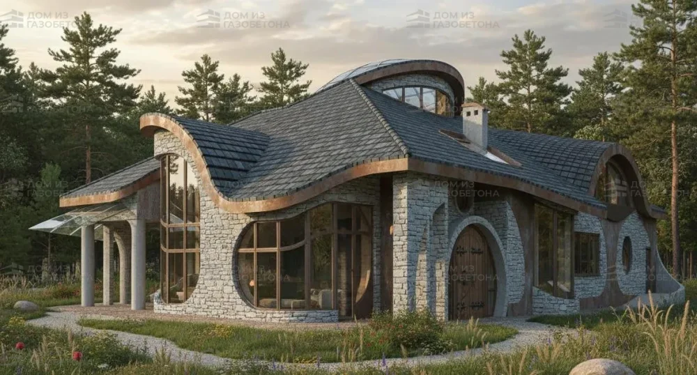 Проект Двухэтажный дом 24 на 22, 467 м2