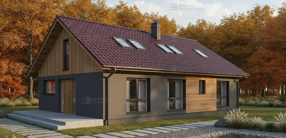 Проект Одноэтажный дом 16 на 12, 142 м2