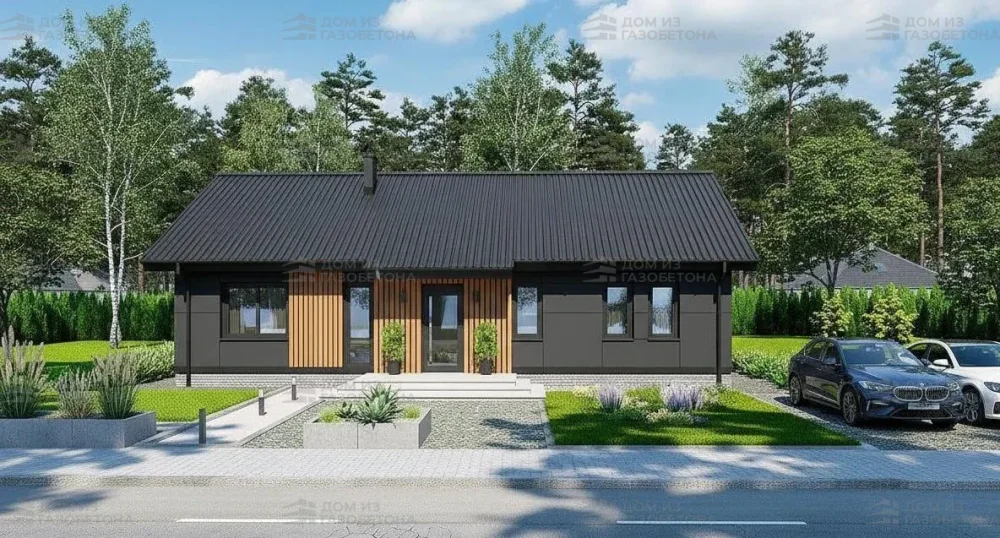 Проект Одноэтажный дом 13 на 10, 100 м2