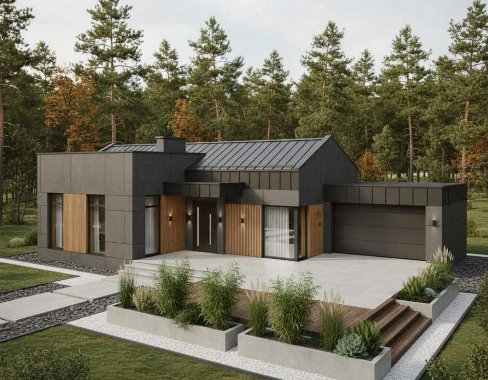 Проект Одноэтажный дом 22 на 11, 140 м2