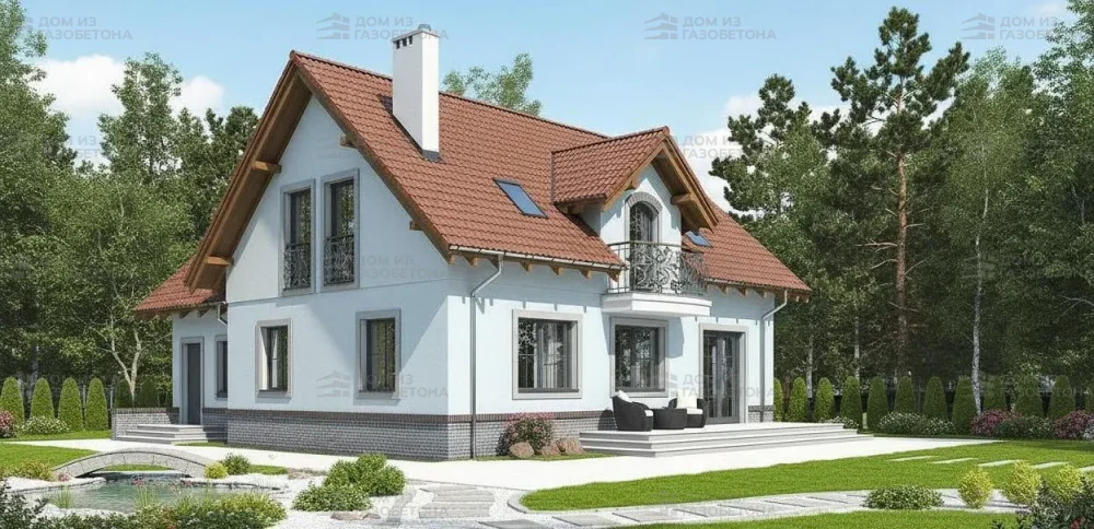 Проект Двухэтажный дом 16 на 10, 202 м2