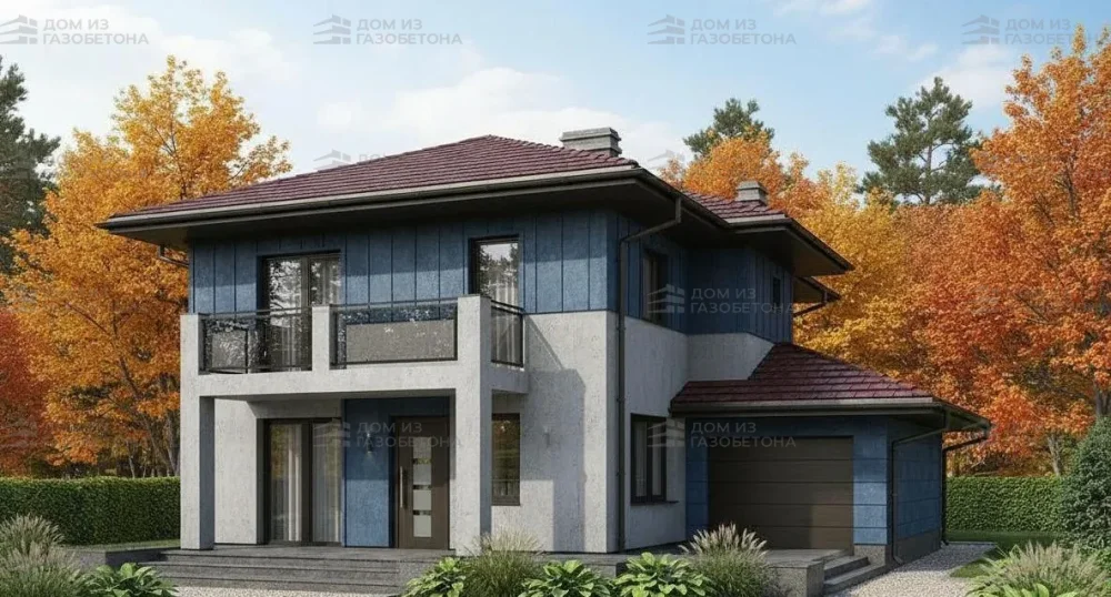 Проект Двухэтажный дом 11 на 16, 156 м2